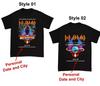 Def Leppard And Journey Summer Stadium Tour 2024 Shirt Custom Date Tour Shirt Unisex T-Shirt