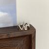 Sophisticated Heart Shaped Ring For Women Adjustable And Trendy Silver Plated Fashion Jewelry