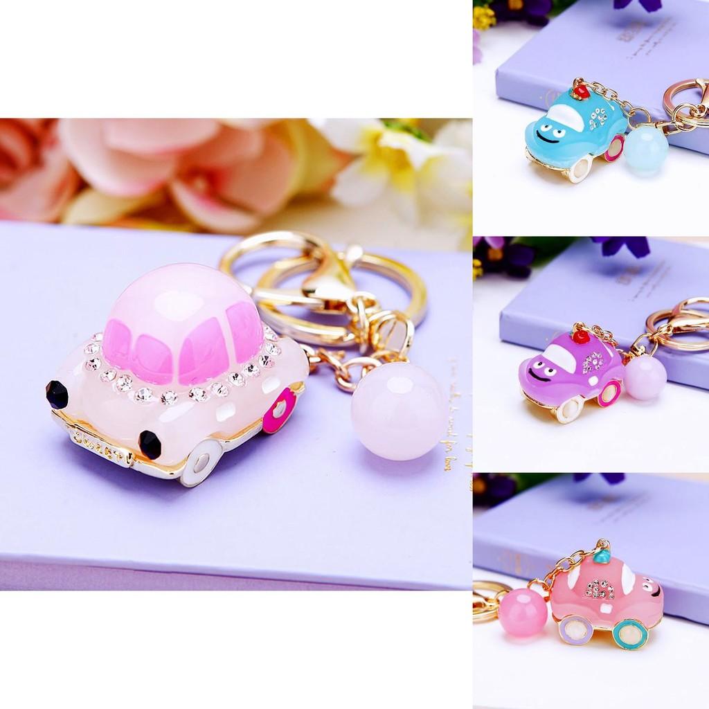 Stunning Rhinestone Alarm Car Keychain Metal Key Ring Accessory For Women Gifts