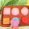 1/4Pc Cake Shop/hotel/home Baking 3D Valentine's Day Wedding Cookie Cutter Biscuit Mold Cookie Mould Stamp Party DecorBakingTool