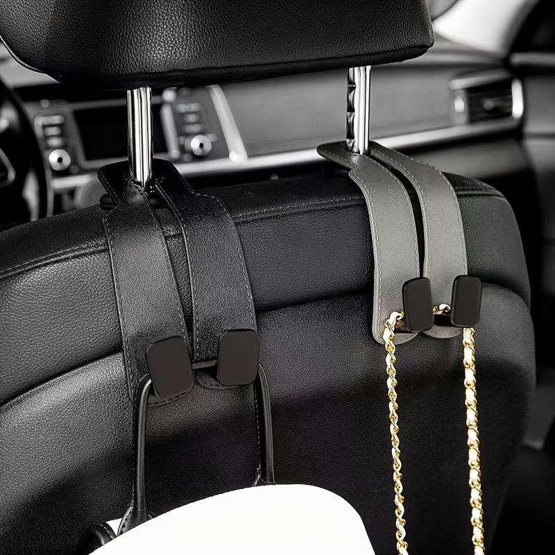 Car Seat Back Hook – Creative Suede-Finish Leather – Rear-Seat Storage & Organizer – Compact Interior Hook