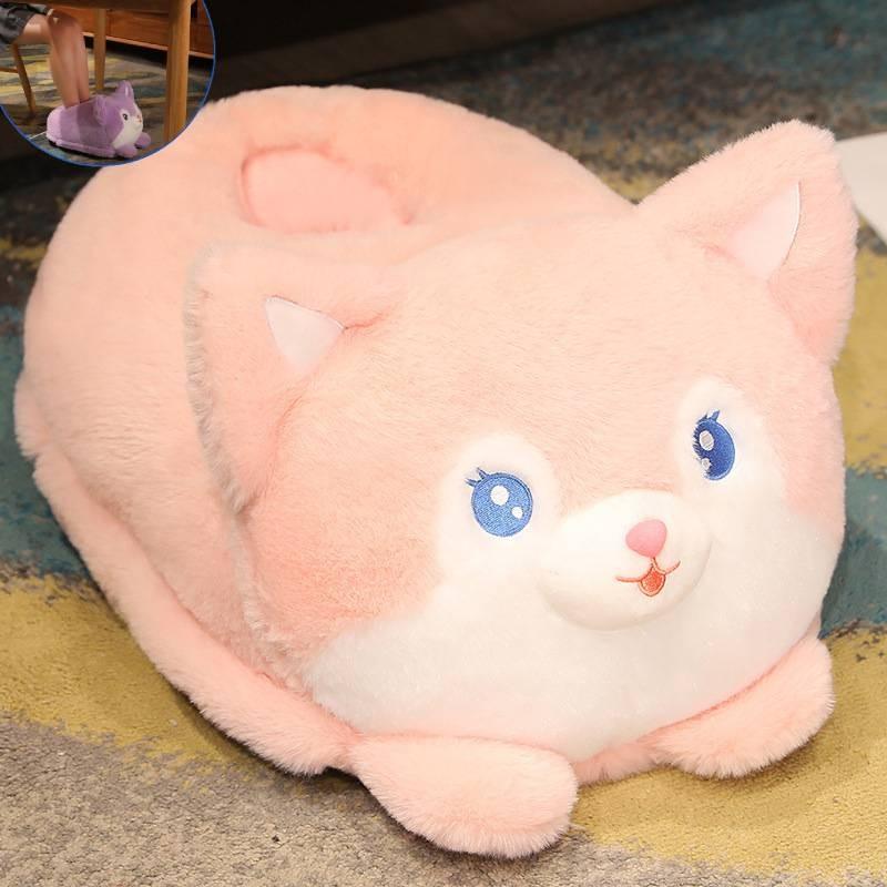 

Крокодил Мультяшный Поросенок Лиса Плюшевый Согревающий Ноги Сокровище Милый Мультяшный Подарок Праздник Fox Pink