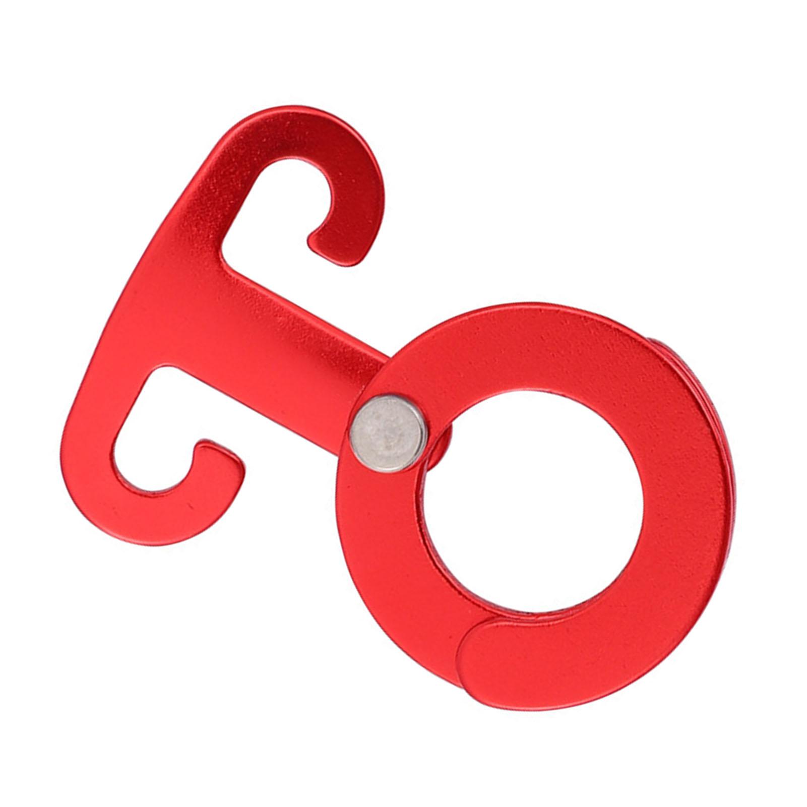 

Camping Rope Hanging Hook Aluminum Alloy Self Lock T Ring Rope Hanger for Tent Camping Hiking Backpacking Outdoor