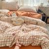 New Double Yarn Four-piece Printing Design Ins Style Student Dormitory Bed Sheet Mattress Quilt Cover Machine Washable