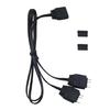 ARGB Controller Cable 5V 3Pin ARGB Controller Adapter ARGB Remote Controller for PC Fan Cooling Fan Light Strips