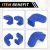 Car Bumper Tow Hook Covers for Jeep Wrangler JK JL Gladiator TJ 2007-2023 Tow Cover Cap Rubber Blue 2pcs