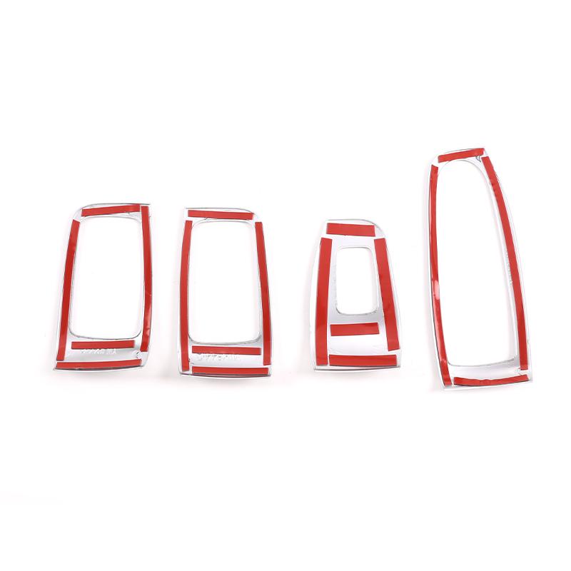 ABS Silver Bil Dörr Fönsterglas Lyftknapp Ram Cover Trim Dekaler För Mercedes-Benz S-klass W222 2014-2020 Bil Tillbehör