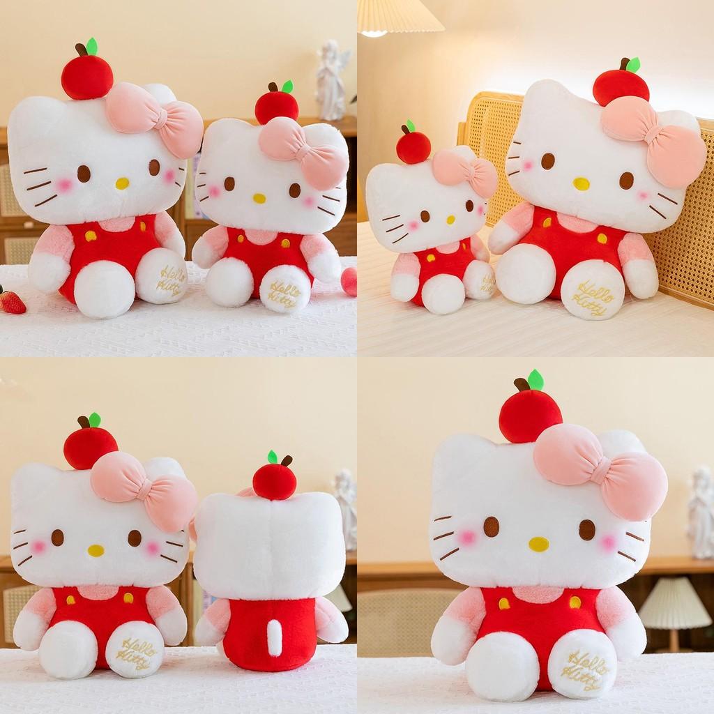 Hello Kitty Cartoon Plush Toy With Fluffy Exterior For Bedroom Decor And Gift Giving