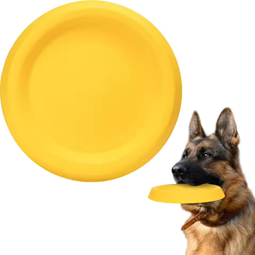 Durable EVA Dog Flying Disc Indestructible Chew Toy For Large Dogs Floatable Dog Frisbee For Pet Outdoor Play Training Chewing