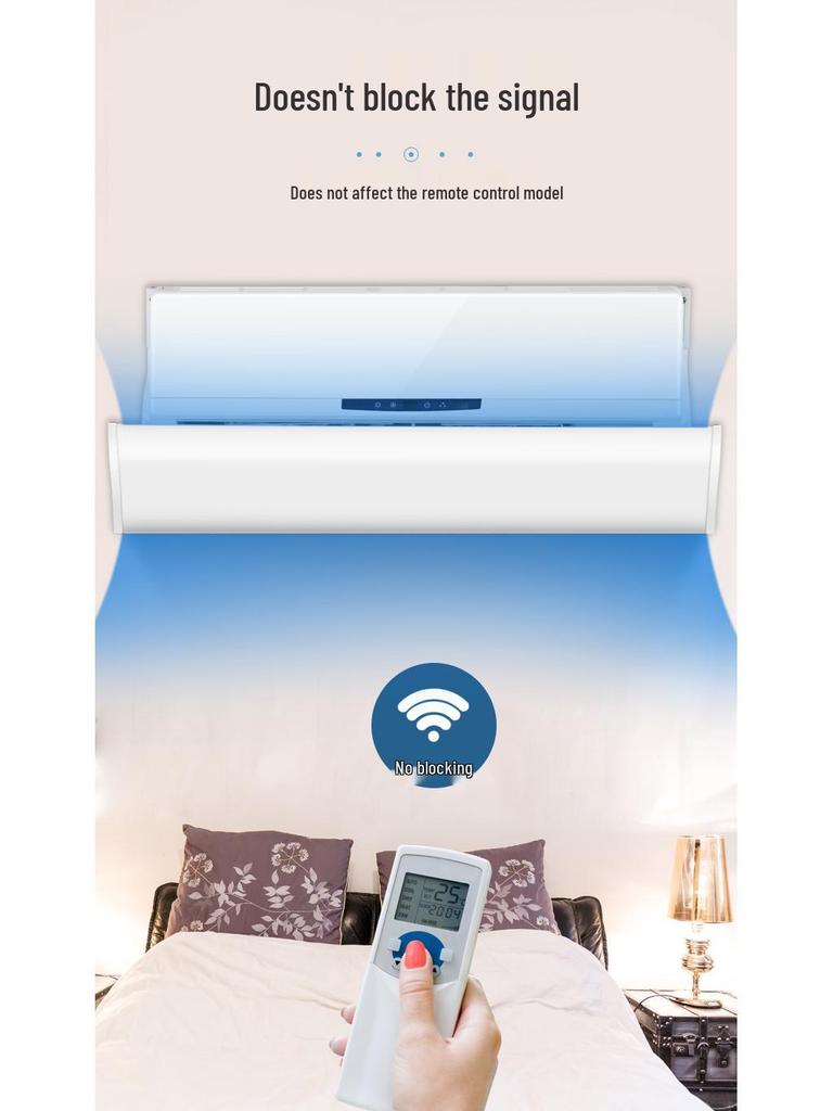 Universal Wall-Mounted Air Conditioner Wind Deflector for Cooling and Windproofing