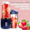 Blue/Pink Electric Juicer USB Charging Smoothie Blender Household Fruit Juicer Cup  Milkshake