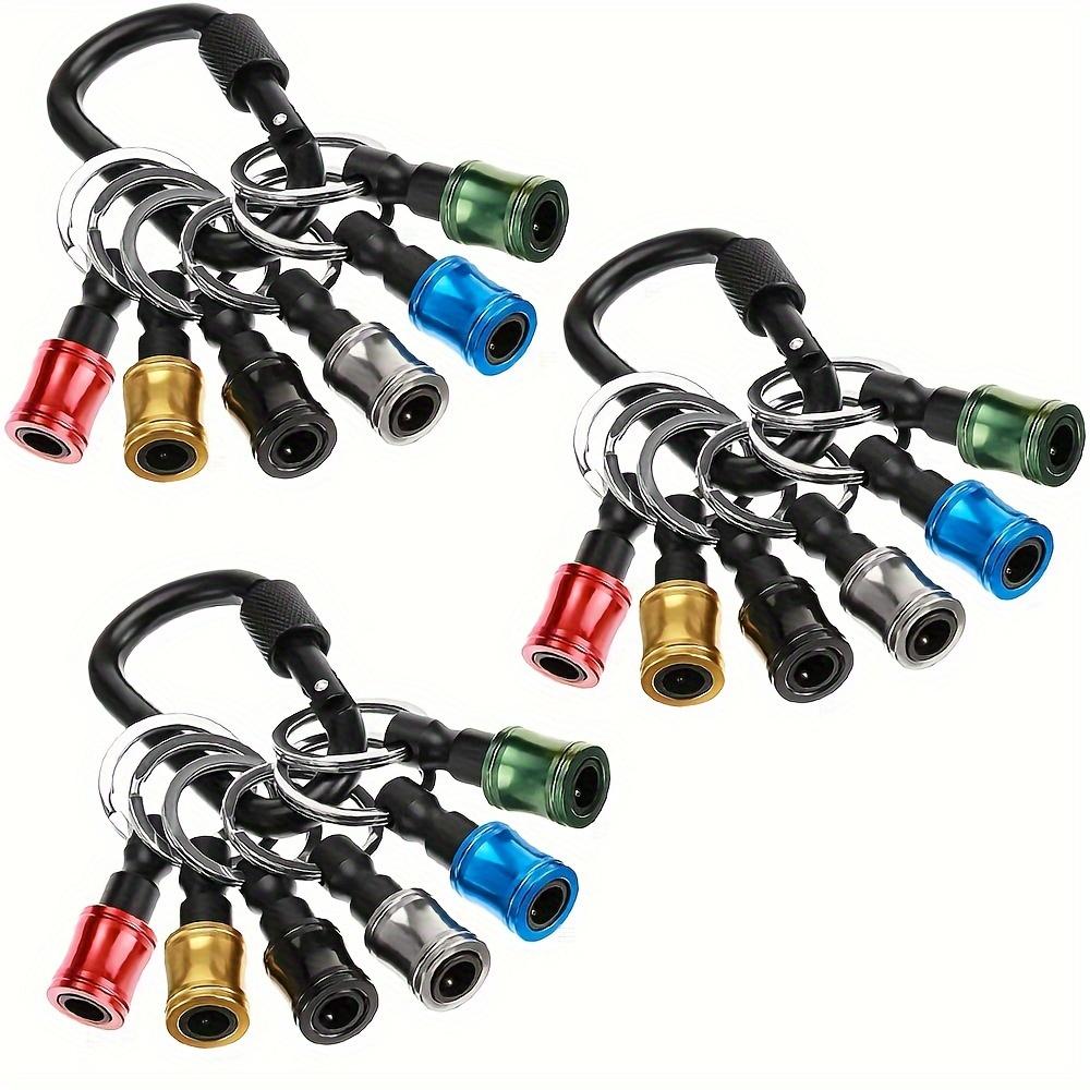 Hexagonal Shank Screwdriver Bit Chuck, Impact Drill Bits,key Chain Extension Rod, Quick Release and Easy Replacement, Screwdriver Bit Chuck
