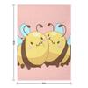 2 Bee Loved Throw Blanket Bed Comforter Sofa Throw bed plaid Blankets