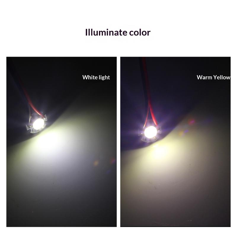 5/10Pcs 16mm 20mm LED Lamp Board 1W 3W 5V 12V - Warm Neutral White Spotlight Downlight Sunset Light Single Color
