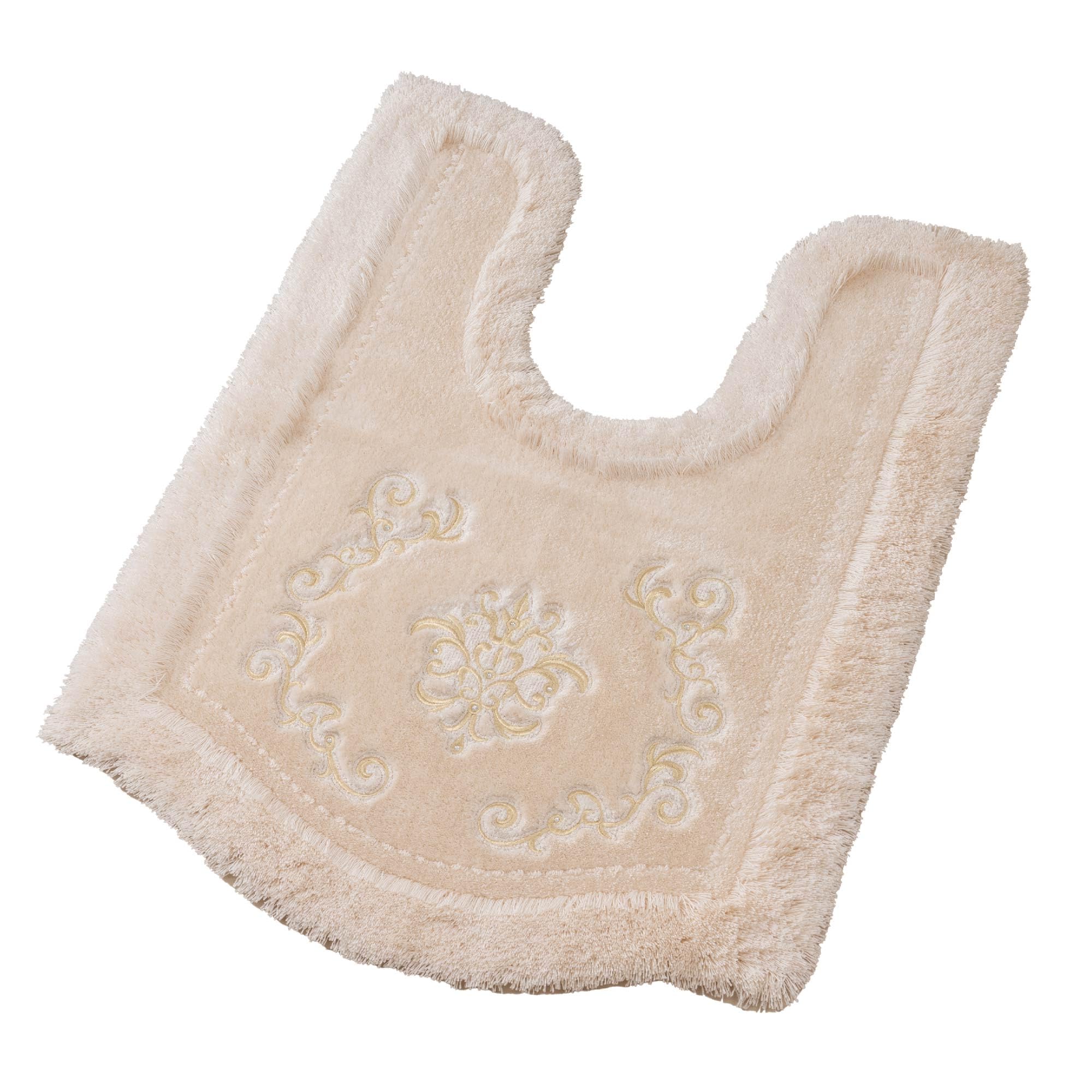 

Senko NYNAS Royal Palace Long Toilet 95 x 70 Beige with Elegant 14606 Mat, Approx. cm, Rhinestones, Design, бежевый