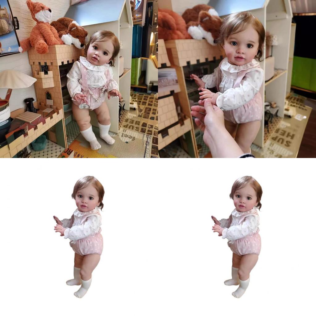 Silikonowa Lalka Niemowlę Reborn z Realistycznymi Cechami Dla Kolekcjonerów i na Prezent