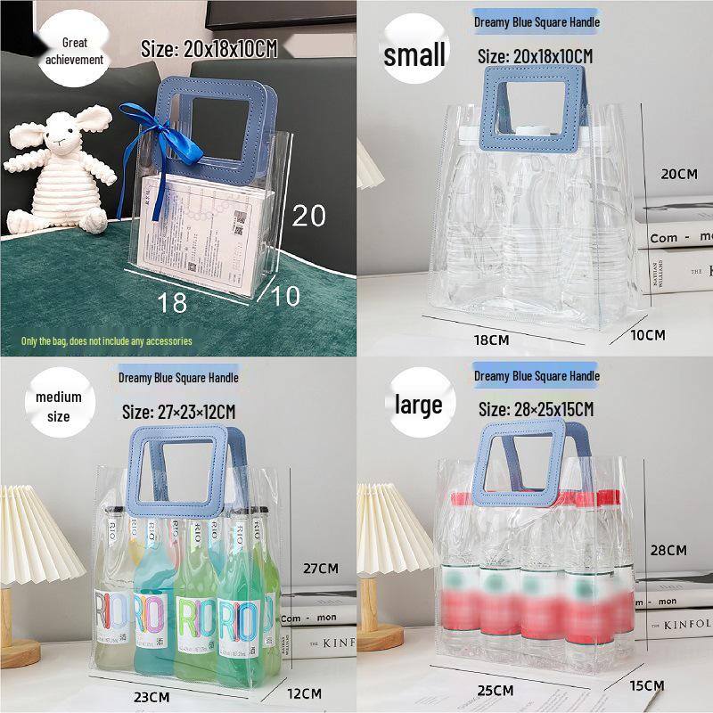 Transparent PVC Wedding Candy Laser Gift Bag