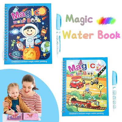 NOUVEAU 1 pcs Livre Magique Dessin à l'eau Montessori Jouets Réutilisable Livre de Coloriage Magique Dessin à l'eau Livre Sensoriel Jouets d'Éducation Précoce
