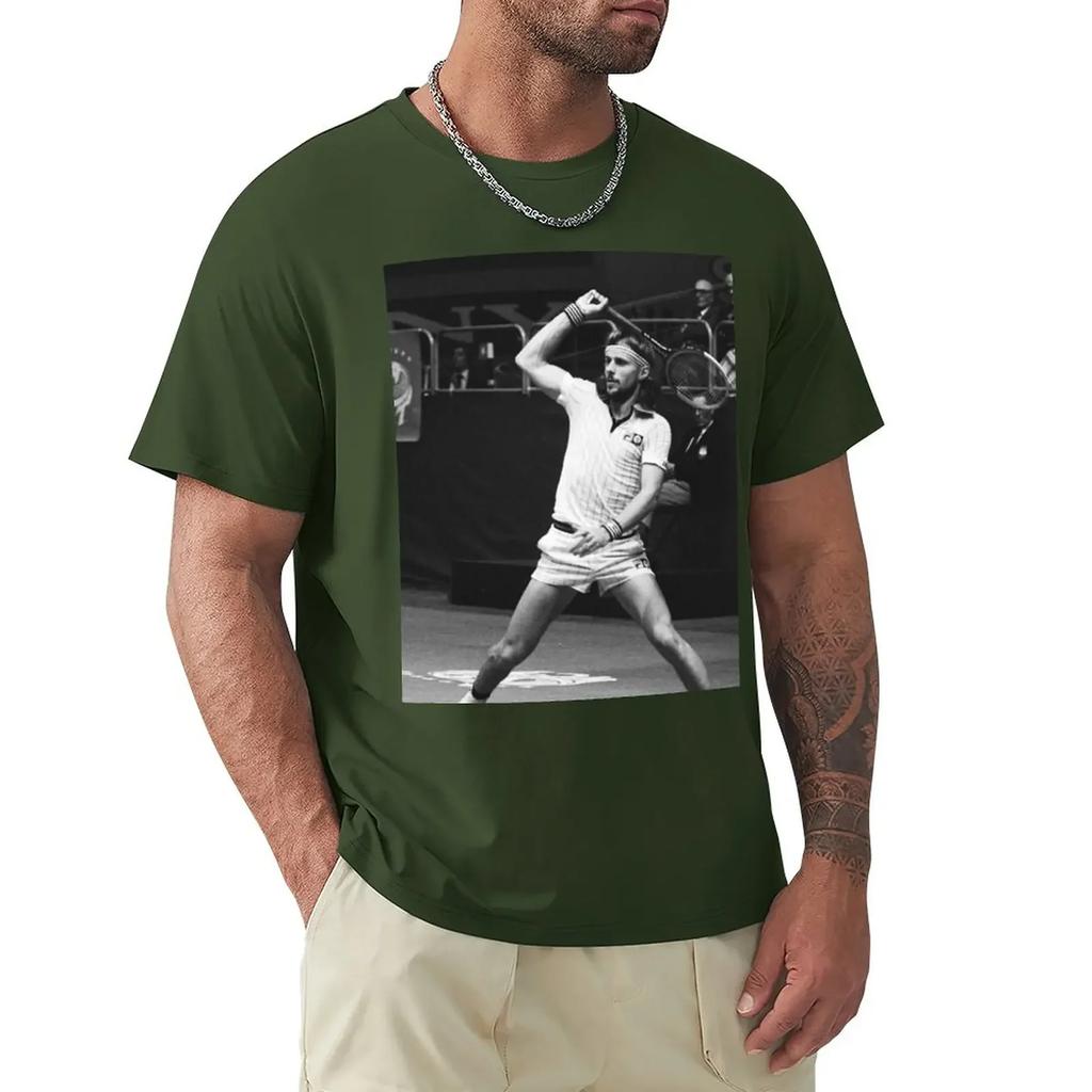 Borg The Ice Unisex Tennis Legend TShirt blanks oversized t shirt tees graphic shirts fruit of the loom Unisexs t shirts