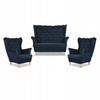 Carol Lounge Set Sofa Armchairs Stripes Family Furniture Navy
