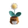 Homemade Crocheted Plant Pots Creative Knitted Pots Cute Positive Encouragement Pots