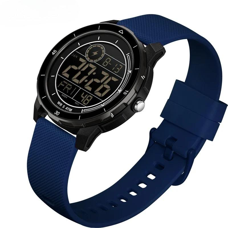 Top Brand Luxury Men's Sports Electronic Watch Student Outdoor Multi functional LED Analog Digital Wristwatch Alarm Clock