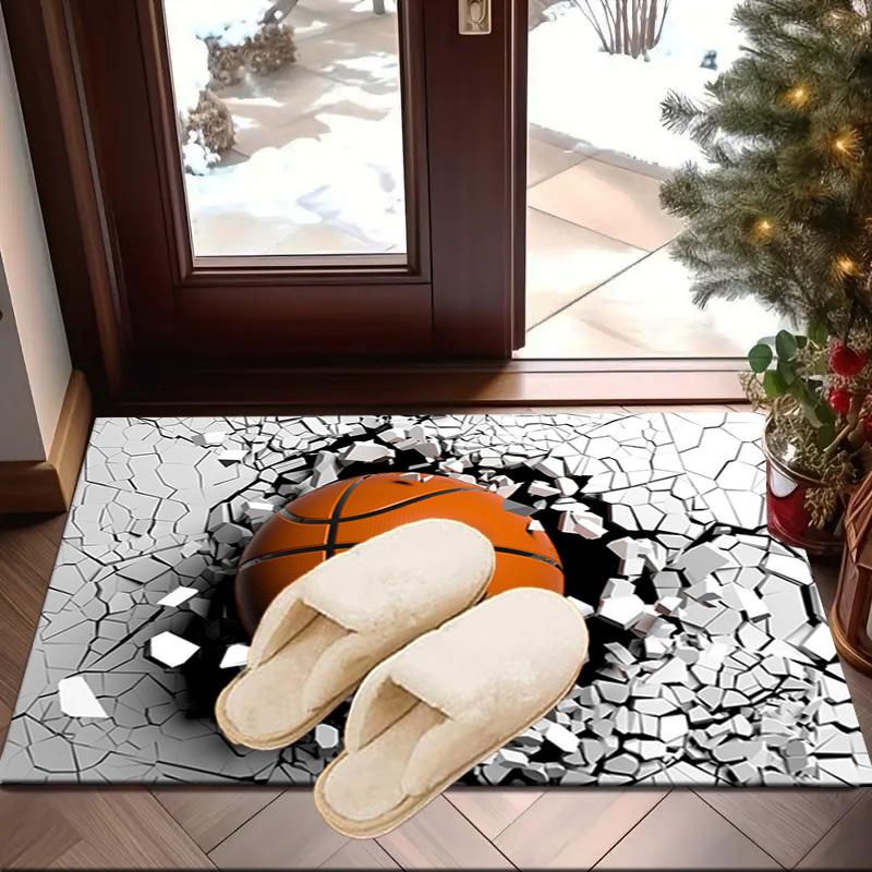 Basketball Pattern Background Carpet, Chair Rug,Rug for Office Bedroom living rooms, Doormat decor Fan Gift Christmas Gift