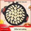 Extragroße antihaftbeschichtete elektrische Grillplatte: Multifunktionale Pfanne zum Frittieren & Backen für Pfannkuchen & Roti