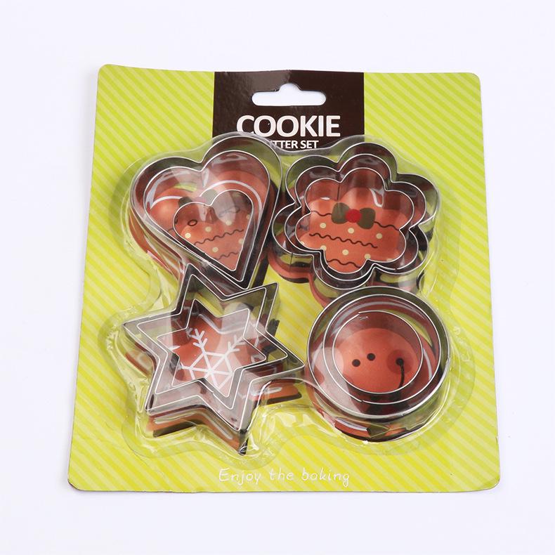 12-Piece Stainless Steel Cookie Cutter, Fruit Slicer & Sandwich Embosser Set