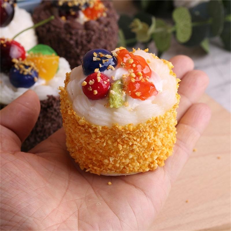 Artificial Cake Model Photography Props for Display, Simulation Cake Dessert Model Photography Props for Home Decoration