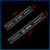 4 Stuks Auto Drempelbeschermer Transparant Decoratief Badge 3D Sticker Voor Opel crosa d astra h insignia astra j zafira b mokkaastra vivaro astra g