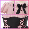 Landmine Style Outfit Ribbon Battle Girly Style Blouse and Set Size Long [Rowaica] Women's Set, Overalls, Mass-Produced Outfit, Skirt, 2-Piece (JP,