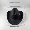 Klasický vintage westernový kovbojský klobouk Široký okraj Odolný Jazzový klobouk pro cowgirl pro muže ženy Cosplay Tematická párty Denní nošení