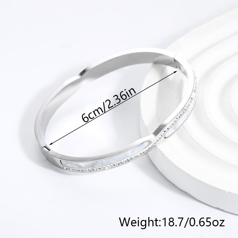 Женский браслет-звезда из перламутра - Нержавеющая сталь, Моющийся, Стойкий к выцветанию Титановая сталь