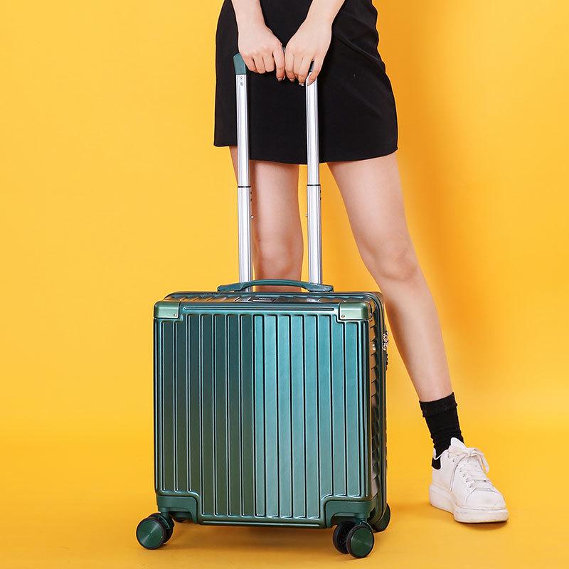 Lightweight Mini Trolley Suitcase with Combination Lock, 18-20 Inch - Ideal for Students and Kids.