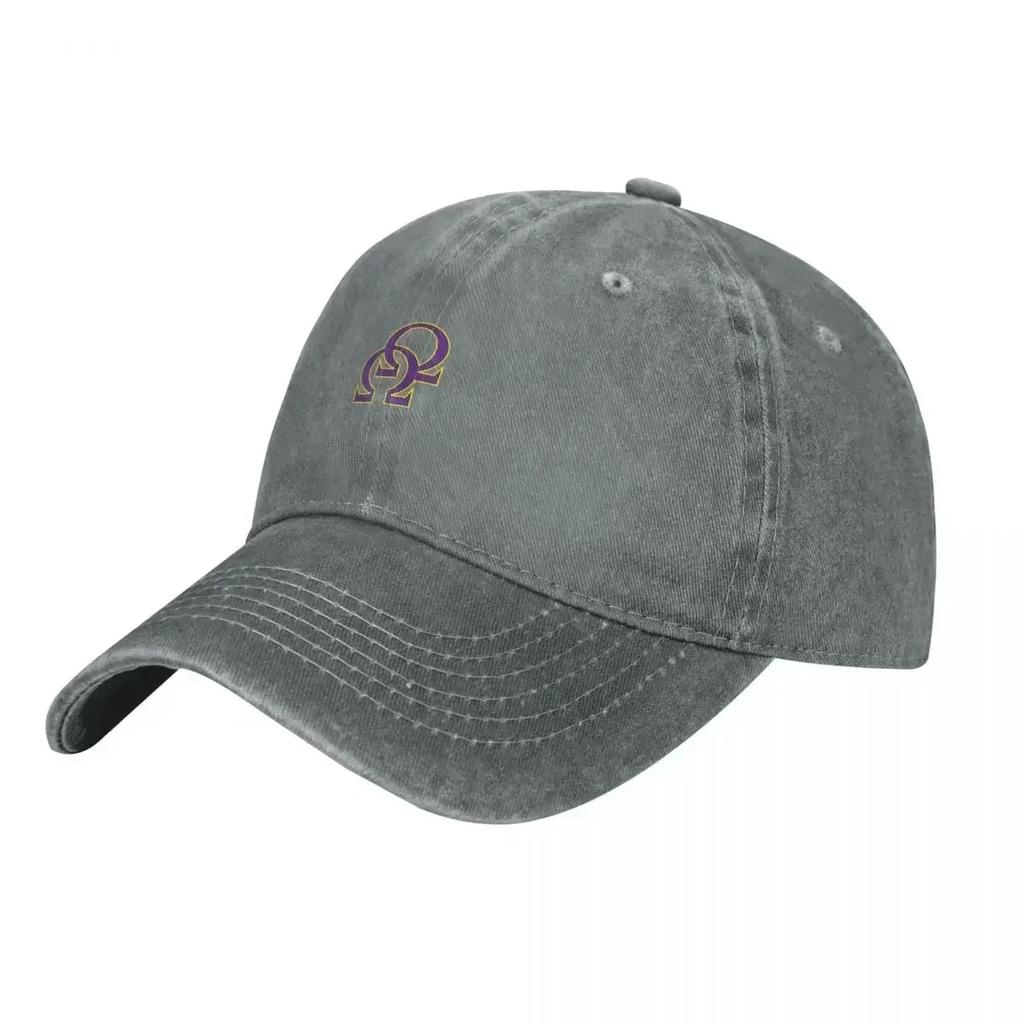 Que Double Purple Gold Psi Phi Long TShirt Cowboy Hat F Sports Cap Big Size Hat Unisexs Baseball Womens