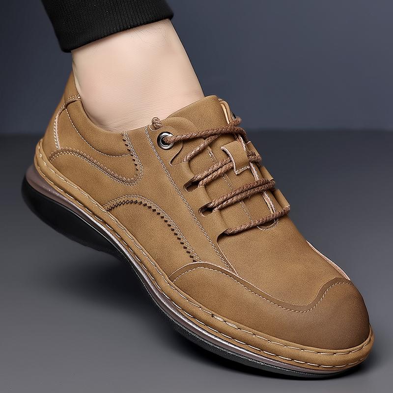 Fashion Casual Men's Leather Shoes High Quality and Comfortable Retro Style Daily Adult Office and Work Hot Selling Classic Shoes