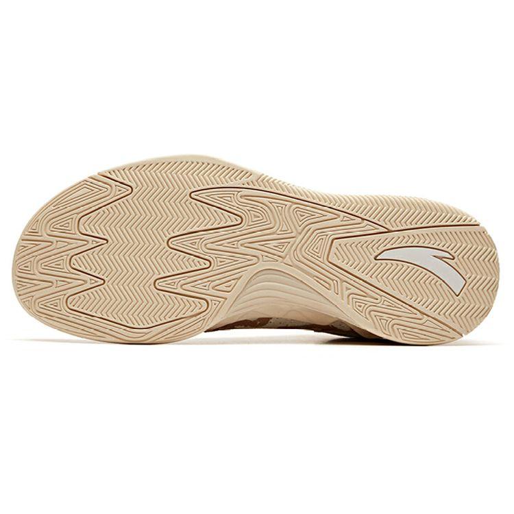 Anta KT2 Color Block Water Ink Camouflage Shock Absorption Wear Resistant Support Mid Top Basketball Shoes Men Basketball Shoes Oatmeal 11941102S-2