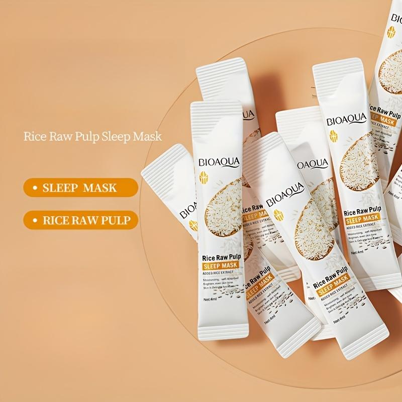 Hydrating Rice Sleeping Mask | Firms and Nourishes Facial Skin, No Rinse Needed, Easy To Apply, Suitable for Women's Skincare, Freeze Mask