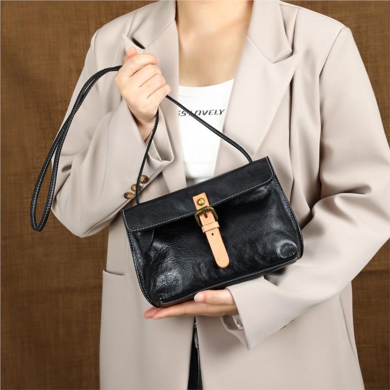 

Johnature Genuine Leather Women s Bag Retro Handmade Soft Cowhide Mini Versatile Shoulder Crossbody Bag