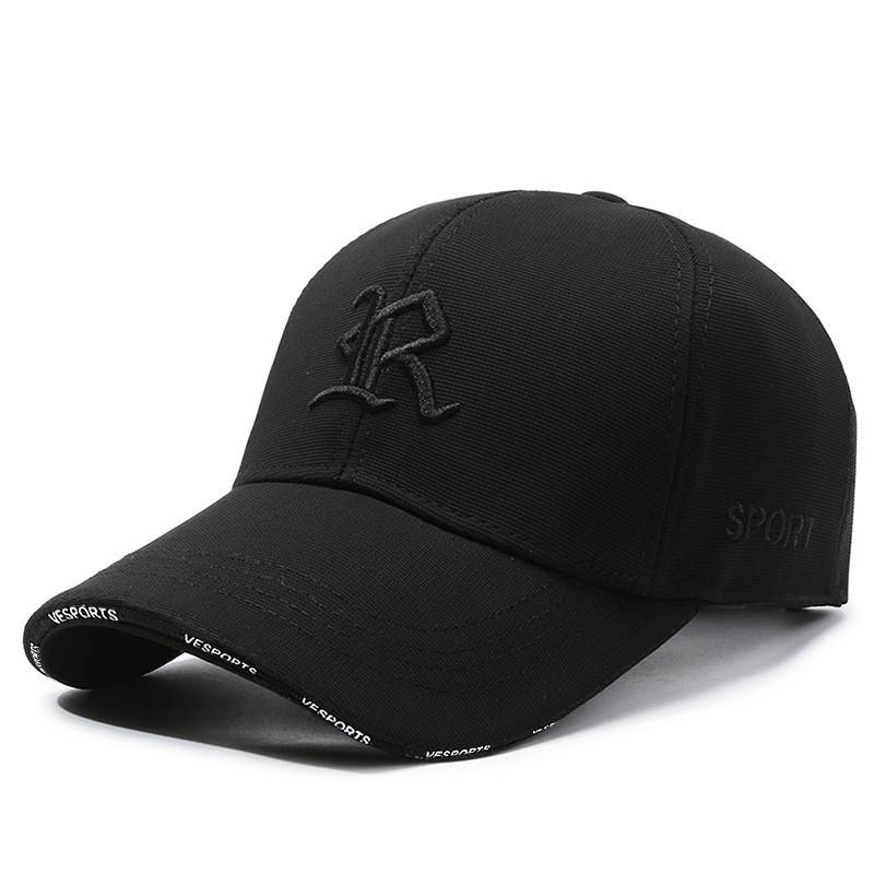 Spring Embroidered R Letter Baseball Cap With Adjustable Fit For Casual Men Women