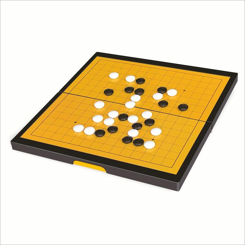 Magnetisch Vijf op een Rij & Vliegend Schaken Spel: Draagbaar Educatief Bordspel voor Kinderen