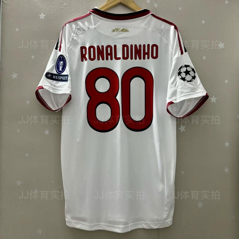 Vintage Trikot Beckham AC Robben Zidane Maldini Boca Carlos Drogaccio Fußballtrikot