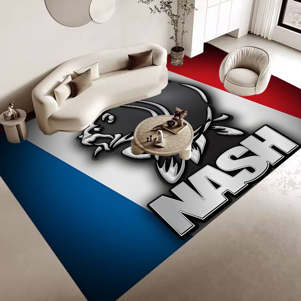 Nash Fishing Logo Floor Mat Floor Mat Rectangle Anti-slip Home Soft Badmat Front Door Indoor Outdoor Mat Welcome Doormat