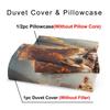 Fantasy Beauty Theme Down Comforter Cover Set - 2/3Pcs Soft Comfortable Breathable Beauty And Lion Pattern Printed Bedding Set