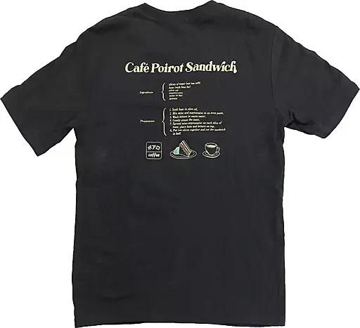 

Kissaten Poirot Oversized Graphic T Shirt Dark Gray M Detective Conan GU 3XL