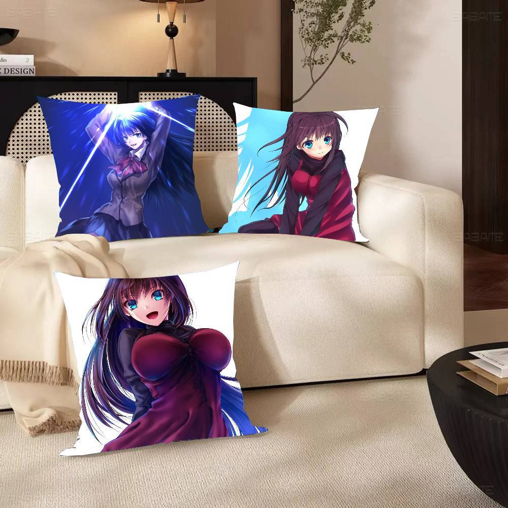 Aoko Aozaki Anime Fgo Pillow Case Fashion Square Pillowcase Bedroom Sofa Room Ins Decoration Leisure