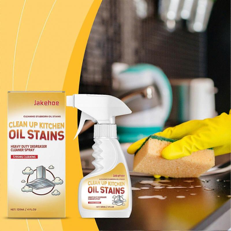 Heavy Duty Degreaser Spray - Powerful Kitchen Oil Cleaner for Stubborn Stains, All-Purpose Degreaser & Grease Remover