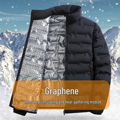 Leichte Herren-Winterjacke aus Graphen-Baumwolle - Warmer Freizeitmantel