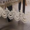 Transparent PVC Tablecloth Waterproof, Oil Proof Clear Coffee Table Table Mat Washable and Non Slip Tablecloth Lace Edge